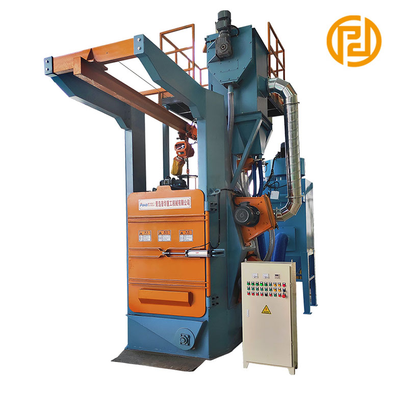 Hook type steel sand shot blasting machine for automobile parts